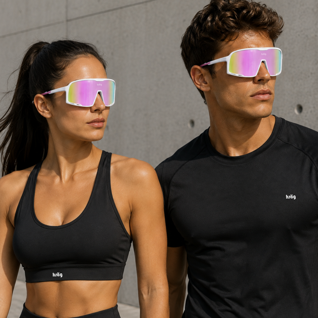 Kräg Aurora Pro — White / Pink Mirror