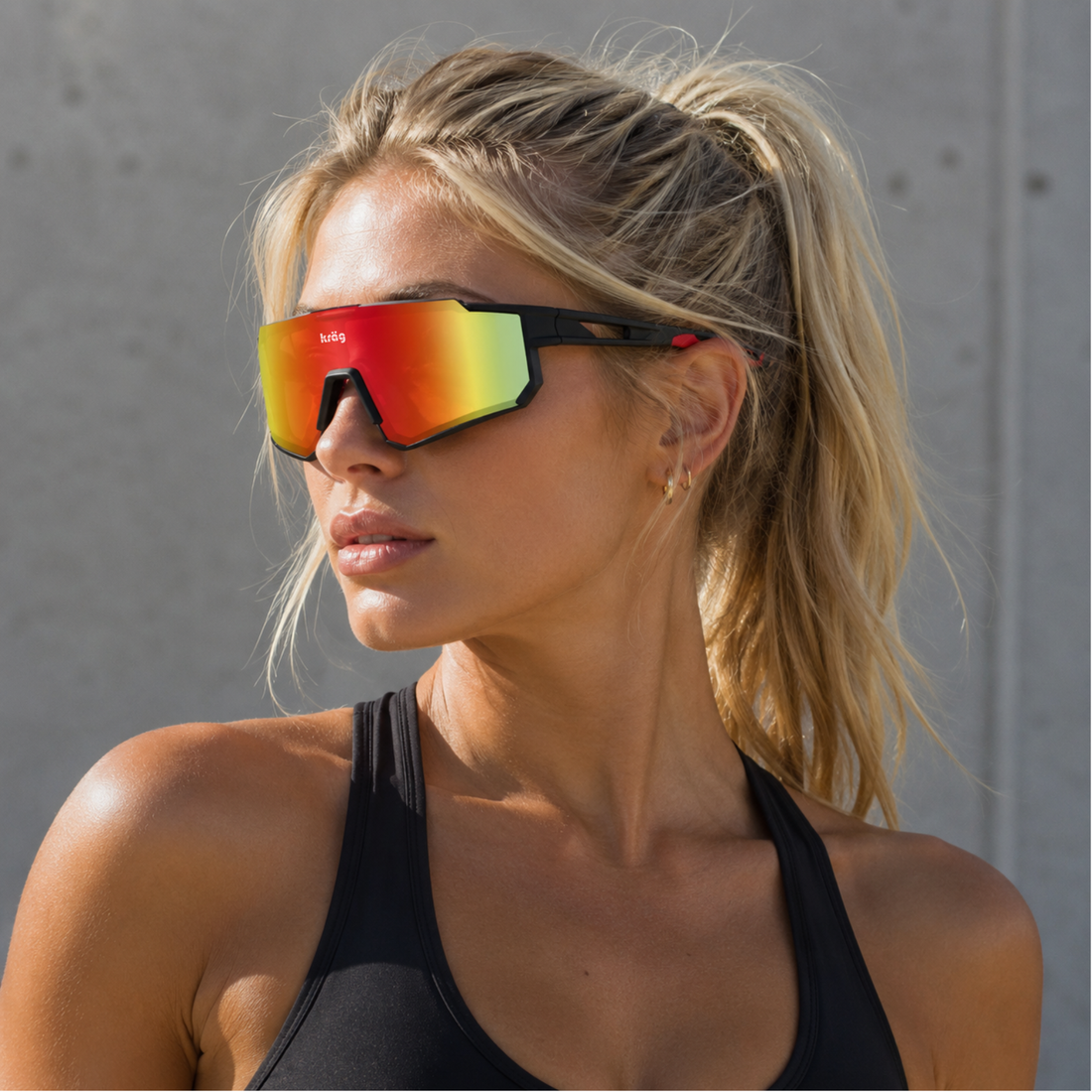 Kräg Inferno Pro — Black / Red Mirror