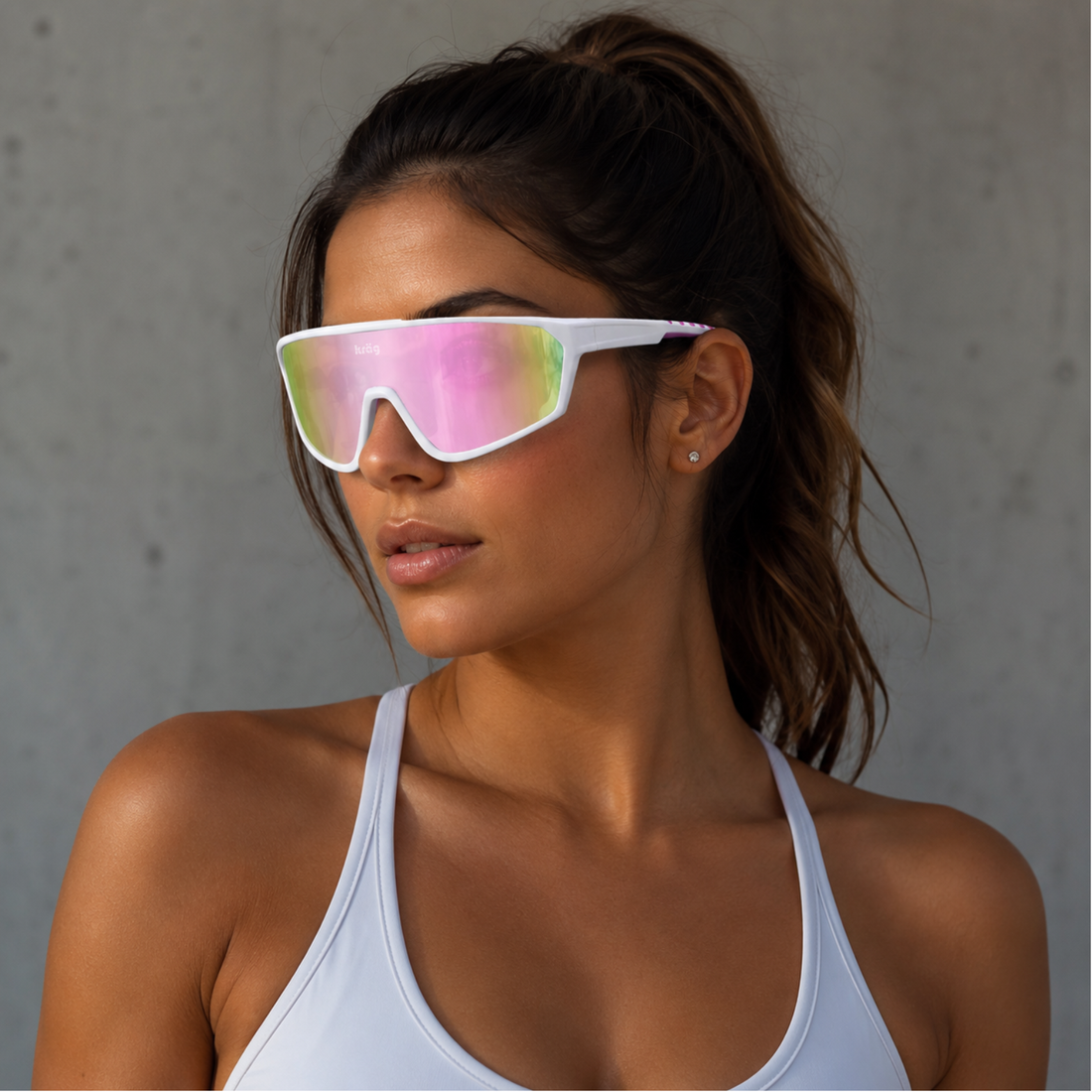 Kräg Sakura Pro — White / Pink Gold Mirror